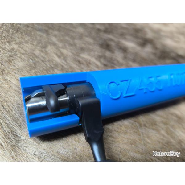 Protection de culasse pour cz 455 droitier bleu