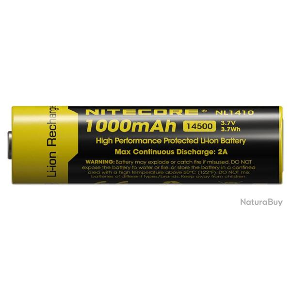 NITECORE - Accu Li-ion 14500 - Capacit� 1000mAh