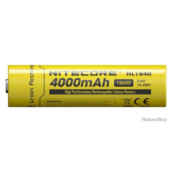 NITECORE - Accu Li-ion 18650 - Capacit� 4000mAh