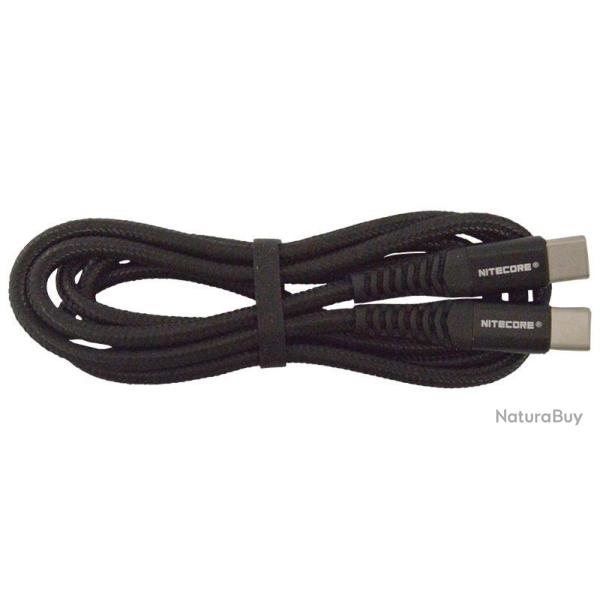 NITECORE - C�ble de chargement USB-C vers USB-C