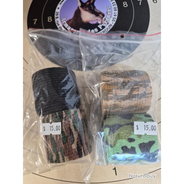 LOT 4 BANDEs AUTO AGRIPPANTE CAMOUFLAGE