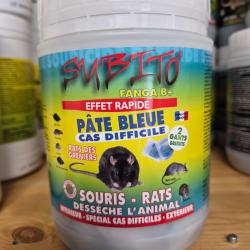POISON RAT ET  SOURIS P&Acirc;TE BLEU