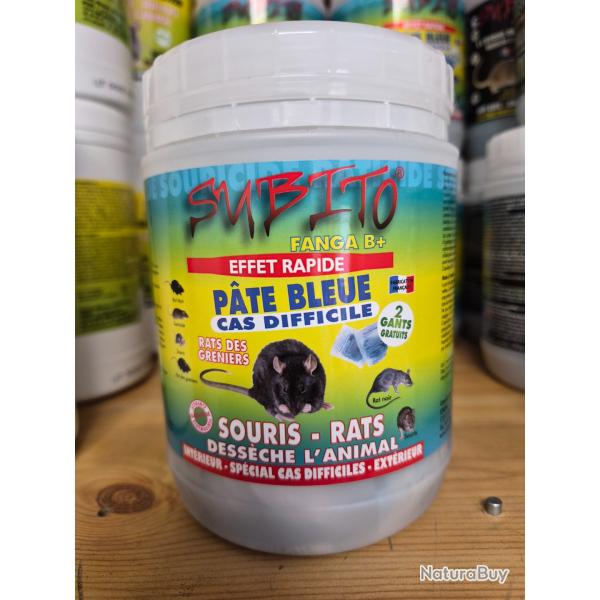 POISON RAT ET  SOURIS P�TE BLEU