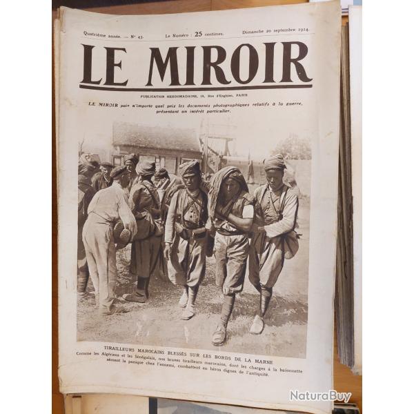 Importante collection de revues LE MIROIR - Premi�re Guerre mondiale - 1914 � 1919