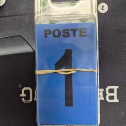 LOT 27 PANCARTES POUR POSTE BLEU