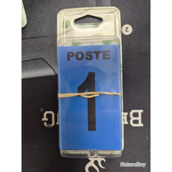 LOT 27 PANCARTES POUR POSTE BLEU