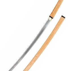 Shirasaya artkatana en Acier T10 - V&eacute;ritable Hamon Suguha Traditionnel