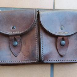 CARTOUCHIERE CUIR POUR FUSIL MAS36  PERIODE WW2  INDOCHINE ALGERIE