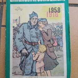 ALMANACH DU COMBATTANT ANNEE 1958 ALGERIE