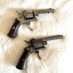 Revolver Le Faucheux 7 mm &agrave; broche ancien