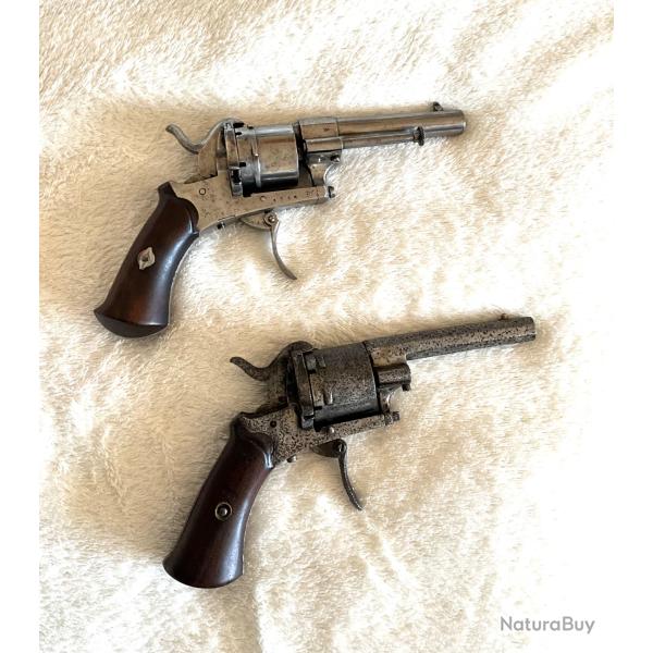 Revolver Le Faucheux 7 mm � broche ancien