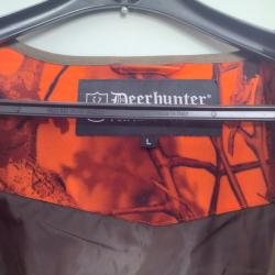 Gilet de chasse Deerhunter - orange - l&eacute;ger d&eacute;but saison - Occasion