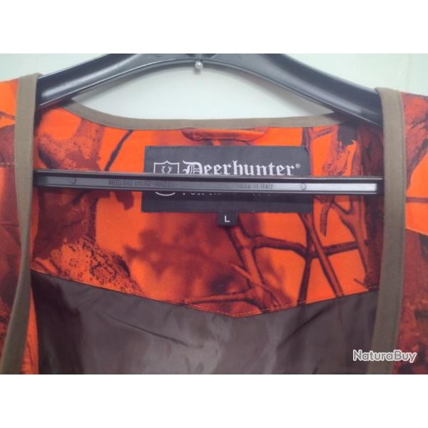 Gilet de chasse Deerhunter - orange - l�ger d�but saison - Occasion