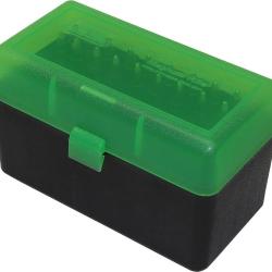 Bo&icirc;te de Rangement 50 Balles Verte/Noir .45-70 270/300 WSM MTM
