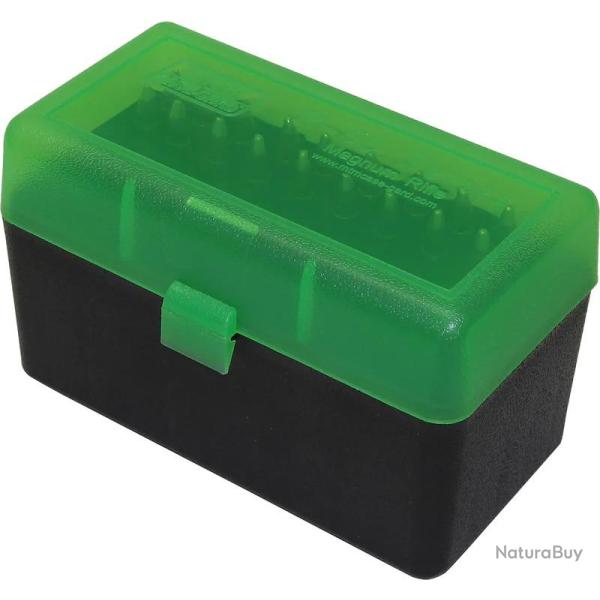 Bo�te de Rangement 50 Balles Verte/Noir .45-70 270/300 WSM MTM