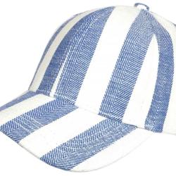 Casquette Bleu Ciel &Eacute;crue Mode Vacances Bord de Mer en Coton Anaor Taille unique Bleu