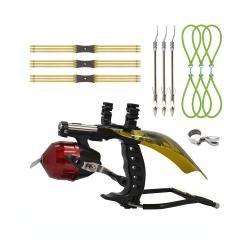 Pack Fronde de chasse / lance pierre F3X Luxe avec laser, moulinet et protection