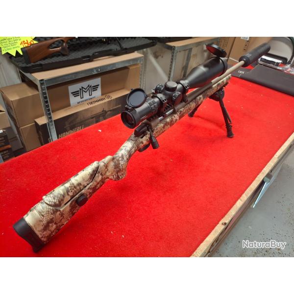CVA CASCADE LRX FDE KRYPTEK HIGHLANDER CAL. 308 WIN neuf + LUNETTE + SILENCIEUX + BIPIED+ MALLETTE