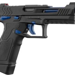 Pistolet GBB Lancer tactical LTX Competition Airsoft Noir/bleu