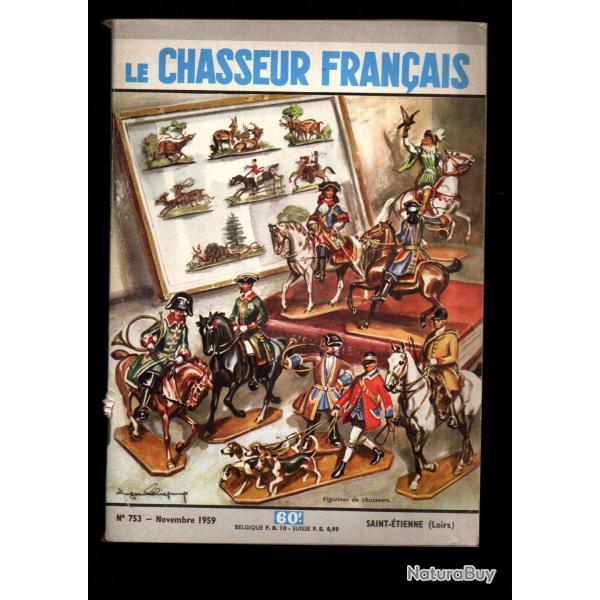 le chasseur fran�ais 753 1959,  chasse , p�che , maison, sant�, manufrance , jardinage , �levage ,