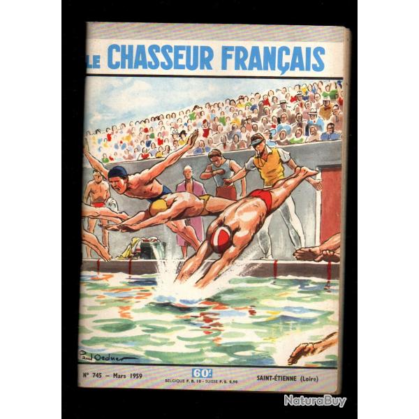 le chasseur fran�ais 745 1959,  chasse , p�che , maison, sant�, manufrance , jardinage , �levage ,