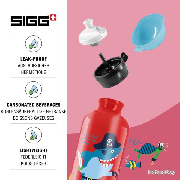 SIGG - Gourde Enfant En Aluminium PIRATES