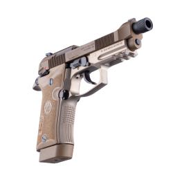 Pistolet BERETTA 80X cal.9mm court (380auto) cheetah tactical fde 15 coups 1/2x28