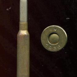 6.5x 52 Carcano Italie - production autrichienne pour l'Italie - culot plat marqu&eacute; : * 1936