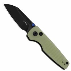 Couteau Kizer Parakeet Lame Sheepsfoot Acier Nitro-V Manche G10 GID Button Liner Lock Clip KIV2706A7