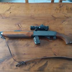 Carabine remington 7400 cal 35 whelen +aimpoint7000+23 balles+bretelle