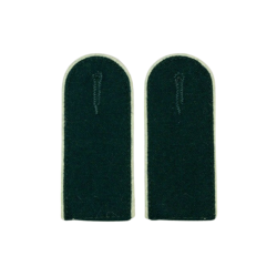 Infantry EM Shoulder Boards Bottle Green (White Piped)
