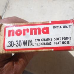 balles 30x30 winchester marque norma