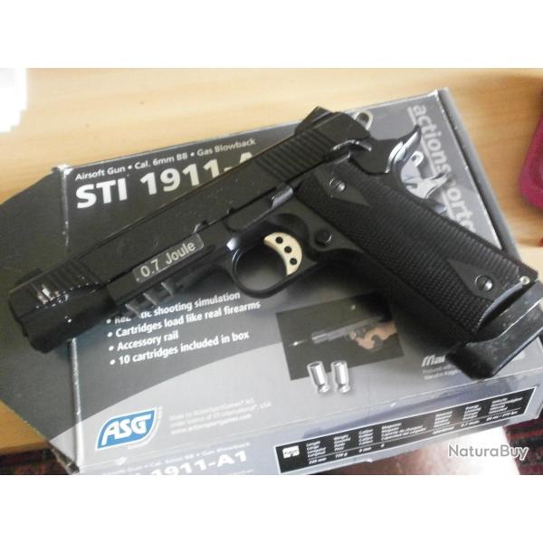Pistolet Airsoft STI 1911 A1 6mm 0,7 joule