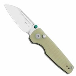 Couteau Kizer Parakeet Lame Sheepsfoot Acier Nitro-V Manche G10 GID Button Liner Lock Clip KIV2706A6