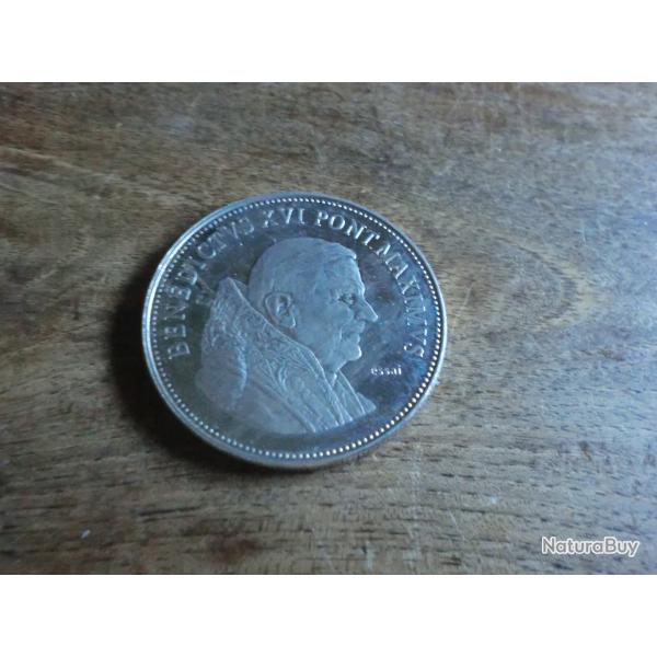 monnaie m�daille cit� du vatican pape benoit XVI