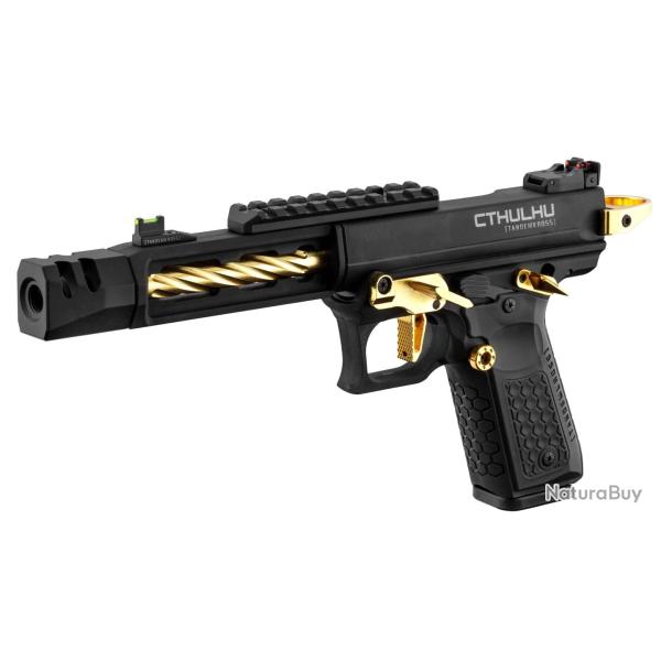 R�plique airsoft Pistolet GBB Lancer Tactical Cthulhu noir/or 6mm