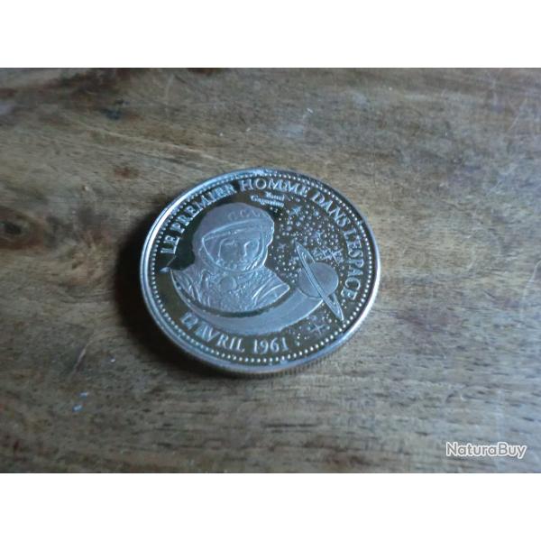 monnaie m�daille premier homme dans l'espace 1961