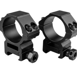 Colliers de montage lunette MEDIUM A TUNNEL &Oslash;30mm / rail 21mm weaver et picatinny