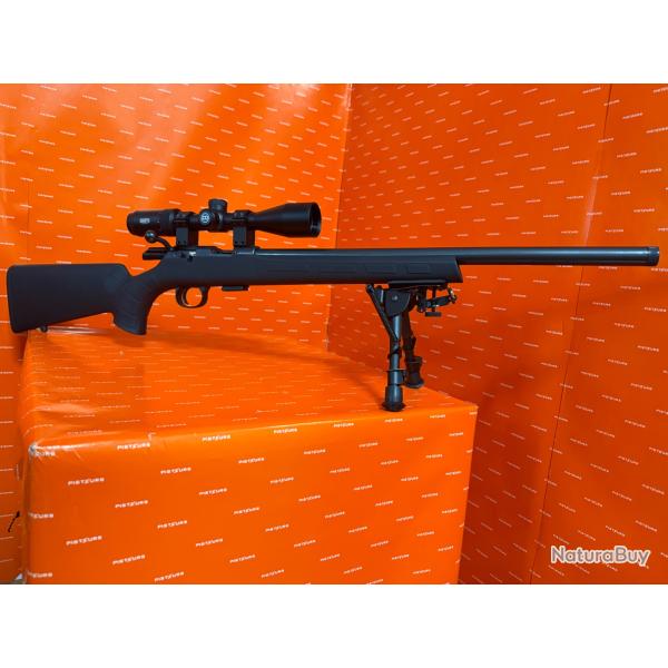 Carabine CZ 457 Varmint Synth�tique 22LR + lunette Dakota Optics Bison 3-9X40 + Bipied