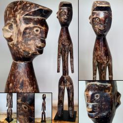 Statue Mumuye socl&eacute;e (acier), Hauteur : 53 cm