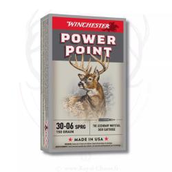 20 balles POWER POINT Cal.30-06SPRG 180Grs WINCHESTER