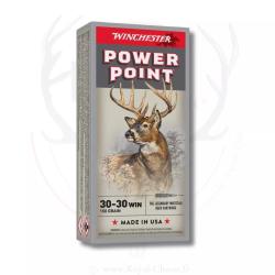 20 balles POWER POINT Cal.30-30Win 170Grs WINCHESTER