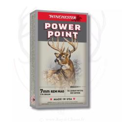 20 balles POWER POINT CAL.7RM 175Grs WINCHESTER