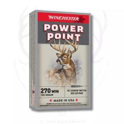 20 balles POWER POINT Cal.270WIN 150Grs WINCHESTER