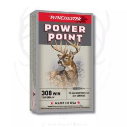 20 balles POWER POINT Cal.308 WIN 150Grs WINCHESTER