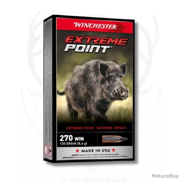 20 balles EXTREME POINT Cal.270Win 130Grs WINCHESTER