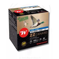 25 cartouches ZZ CANARD Cal.20/70 25Gr WINCHESTER 05