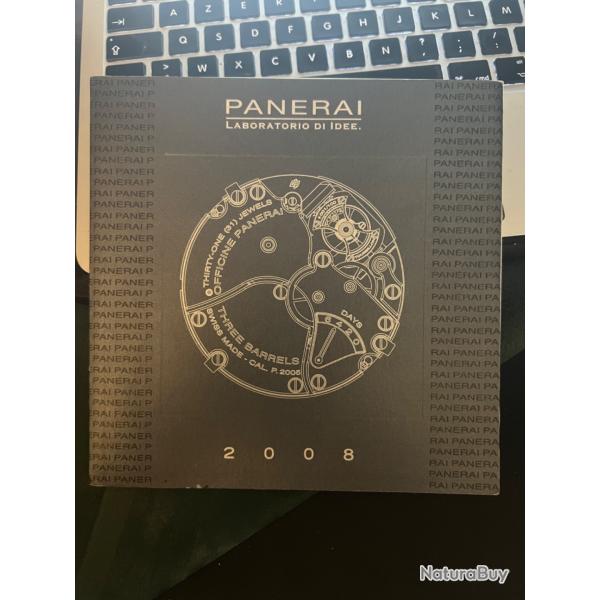 PANERAI 2008 catalogue montres FRANCE avec liste de prix