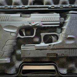 Lot R&eacute;pliques Airsofts, Glock 19 + Pistol XTP + Bagage