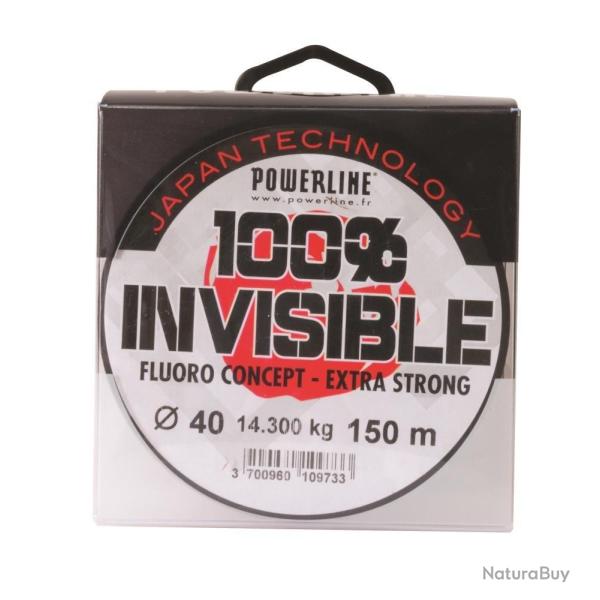 FIL POWERLINE FLUORO CONCEPT INVISIBLE 100% 150M 0.25 mm